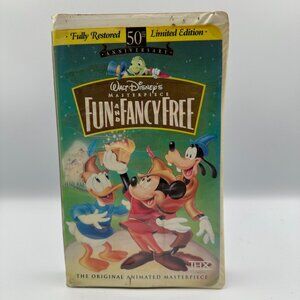 Walt Disneys Masterpiece Fun And Fancy Free VHS 1997 Restored 50th Anniversary